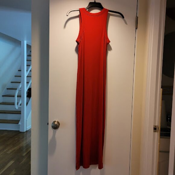 LOFT Ribbed Tank Midi Dress - Picture 2 of 9
